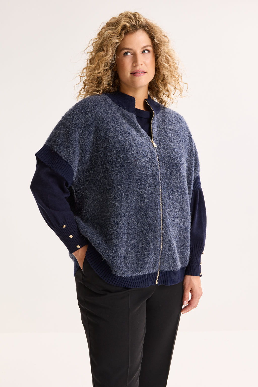 Cardigans blauw Améline