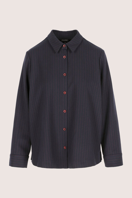 Blouses lange mouw navy Améline