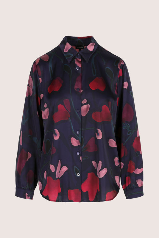 Blouses lange mouw blauw Améline