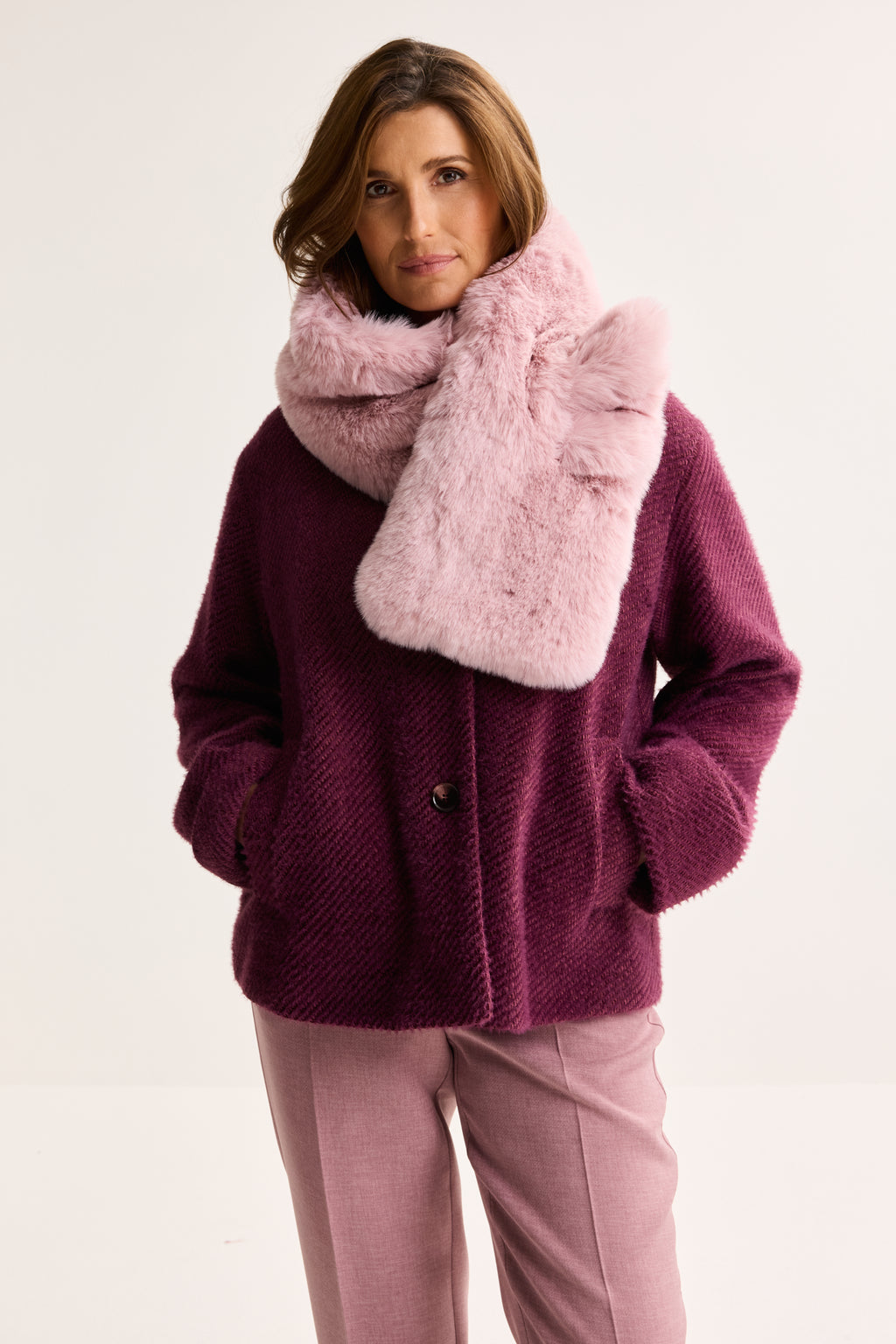 Sjaals roze Améline
