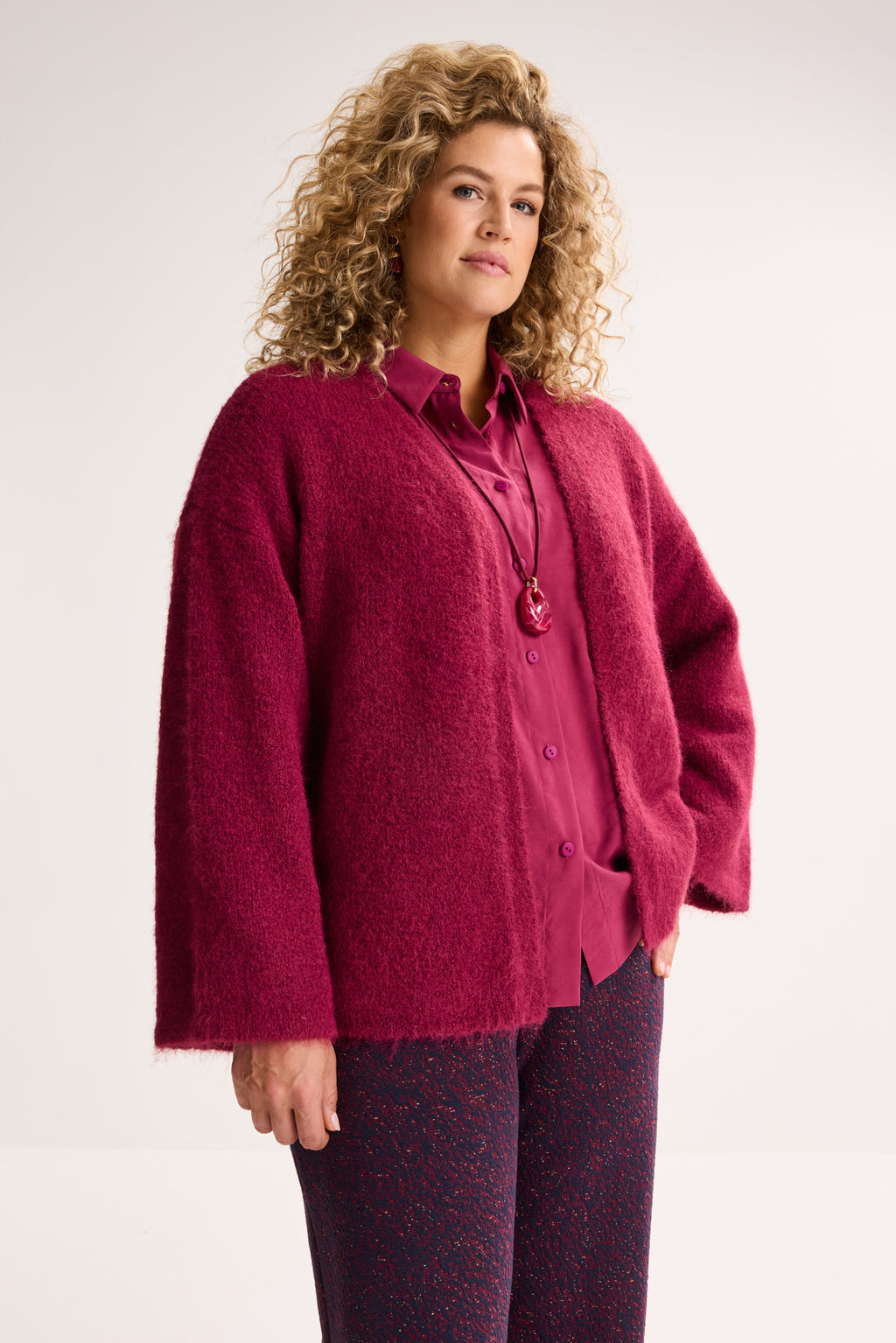 Cardigans bordeaux Améline