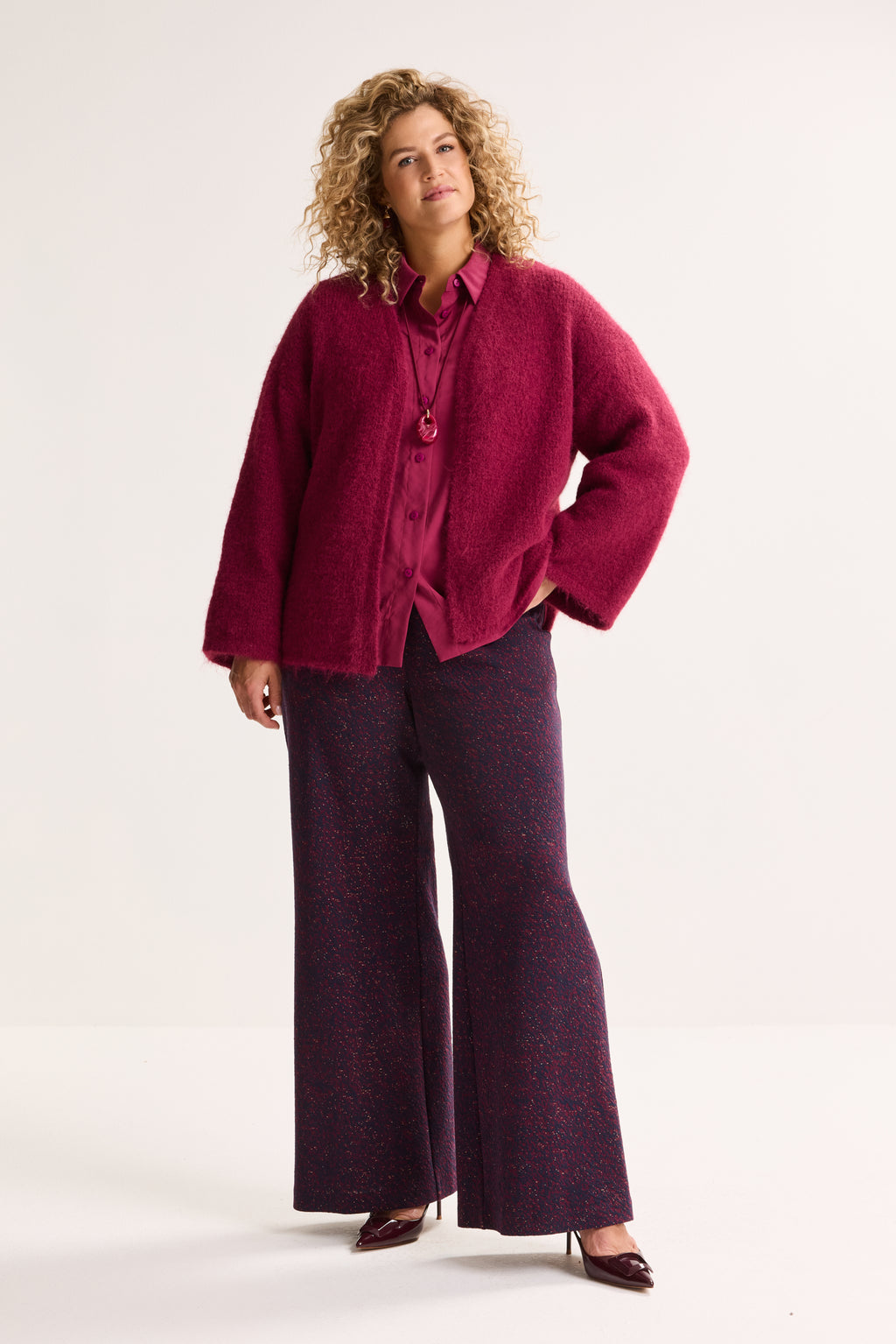 Cardigans bordeaux Améline