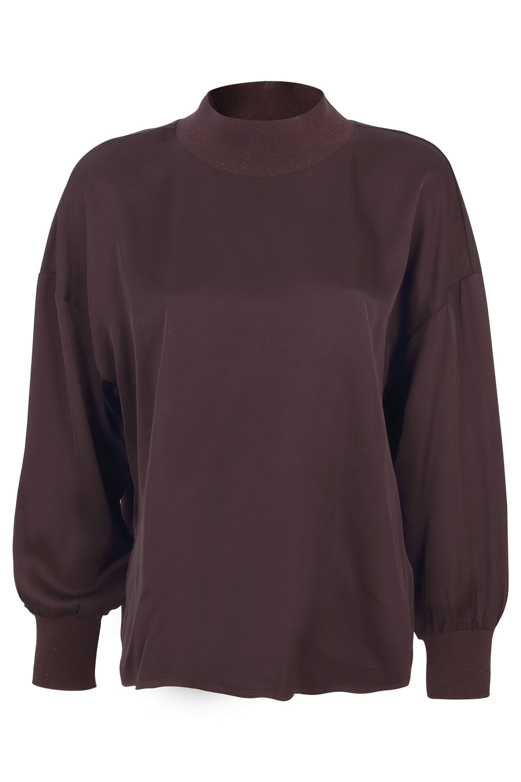 Blouses lange mouw bruin Margittes