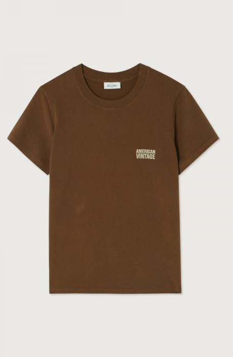 T-shirts korte mouw bruin American Vintage