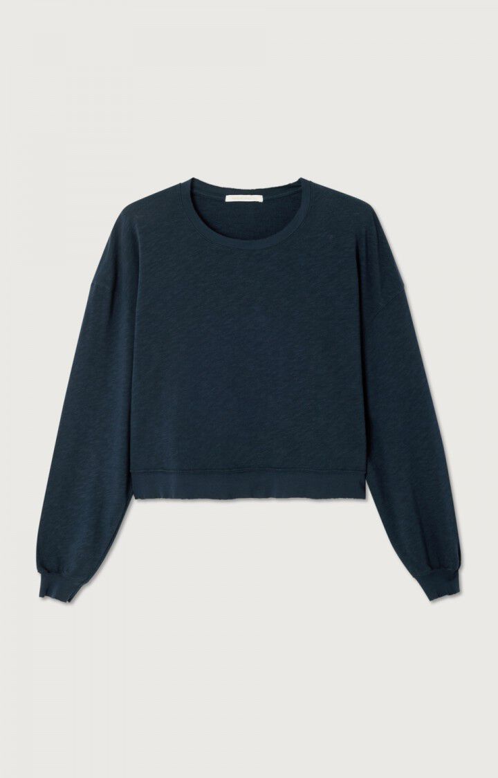 T-shirts lange mouw navy American Vintage