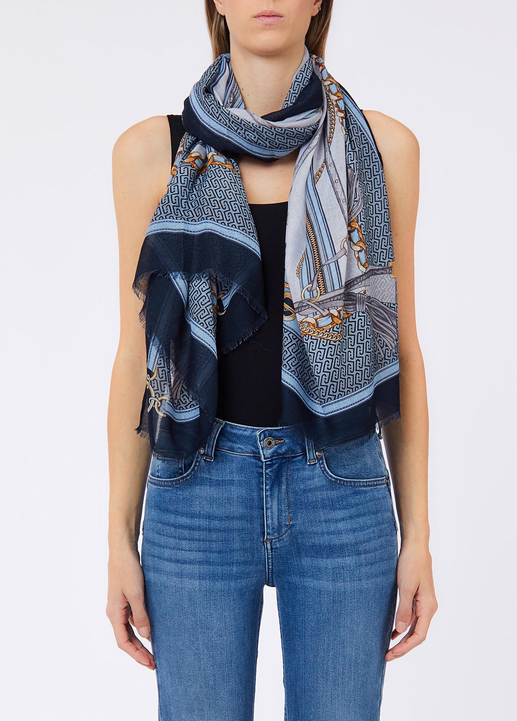 Sjaals blauw Liu Jo