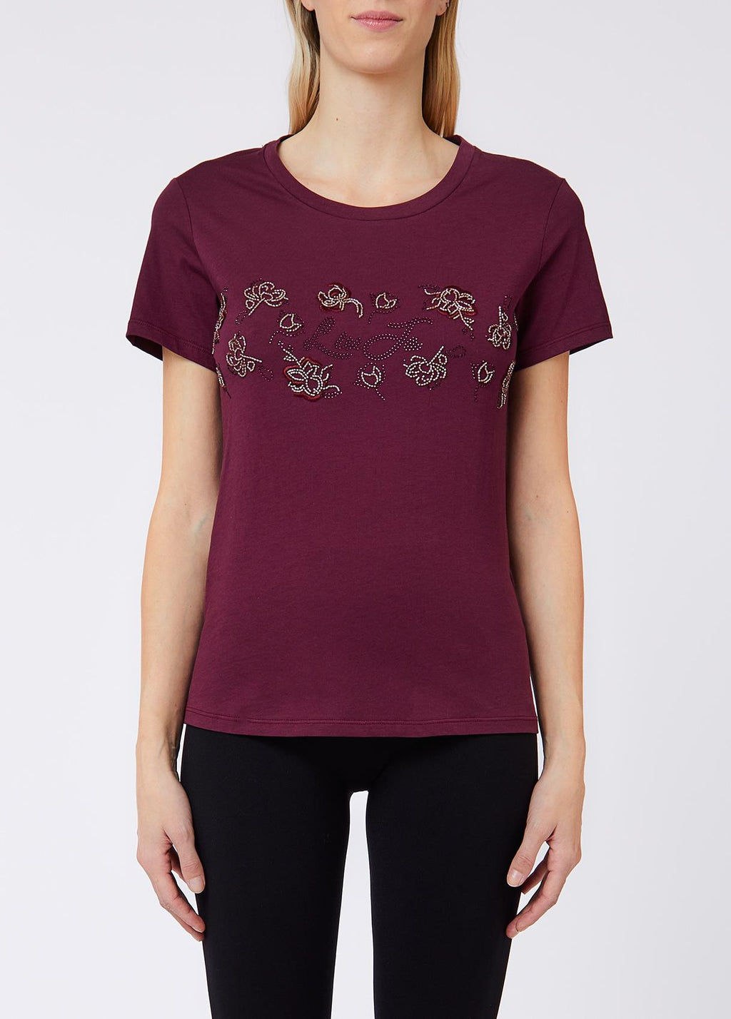T-shirts korte mouw bordeaux Liu Jo