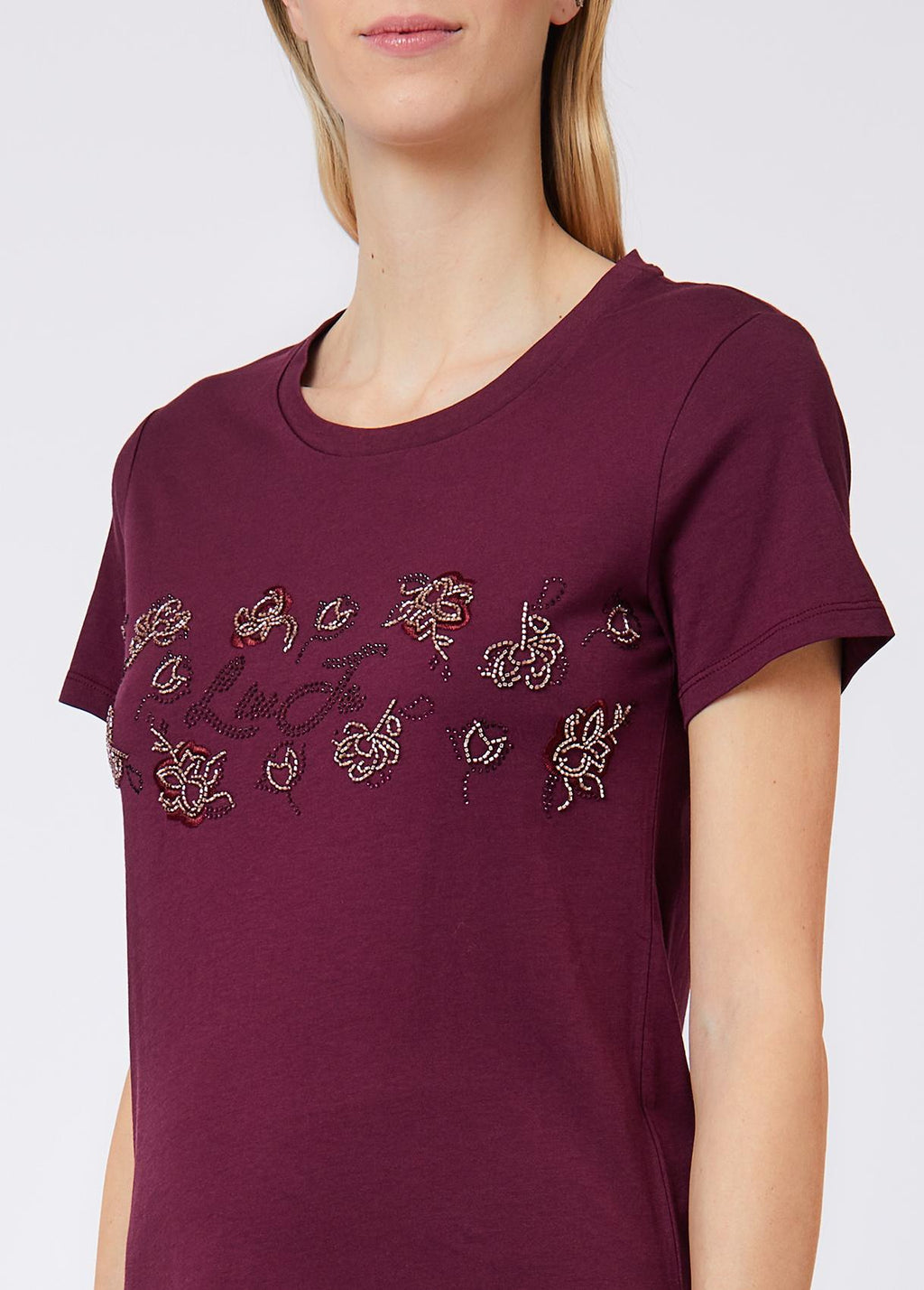T-shirts korte mouw bordeaux Liu Jo