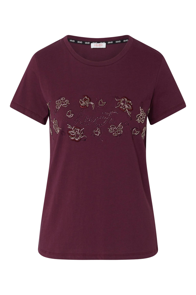 T-shirts korte mouw bordeaux Liu Jo