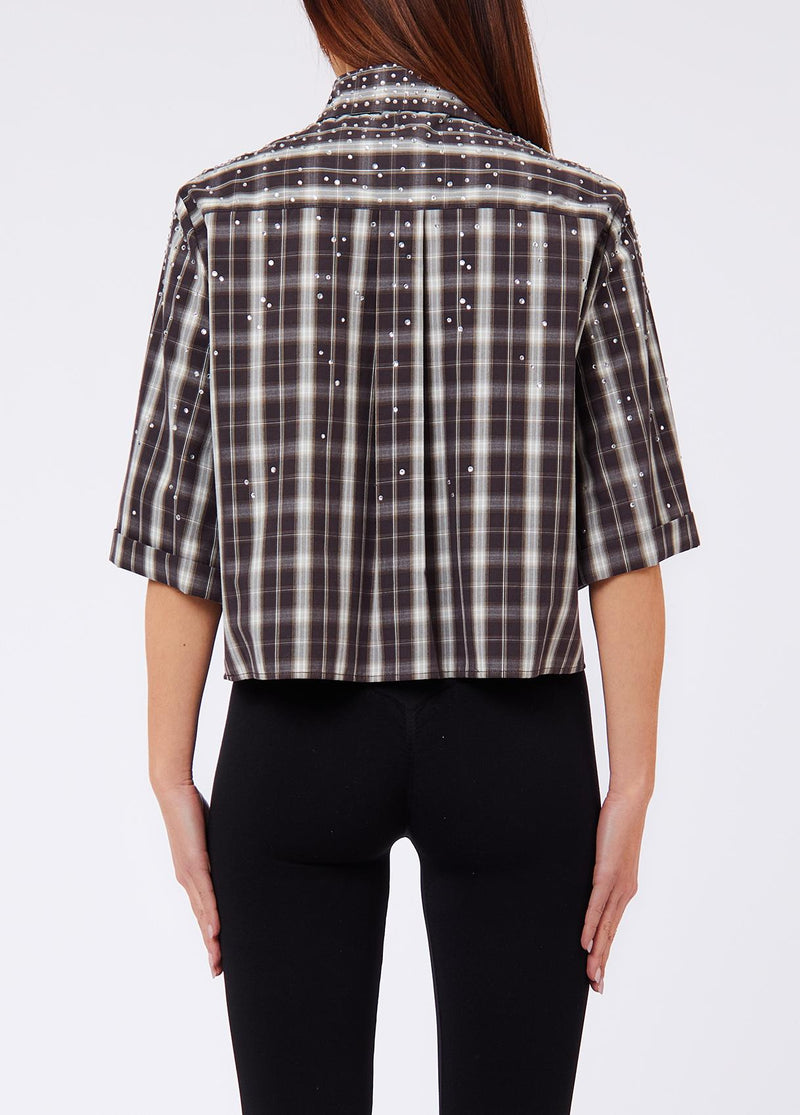Blouses korte mouw bruin Liu Jo