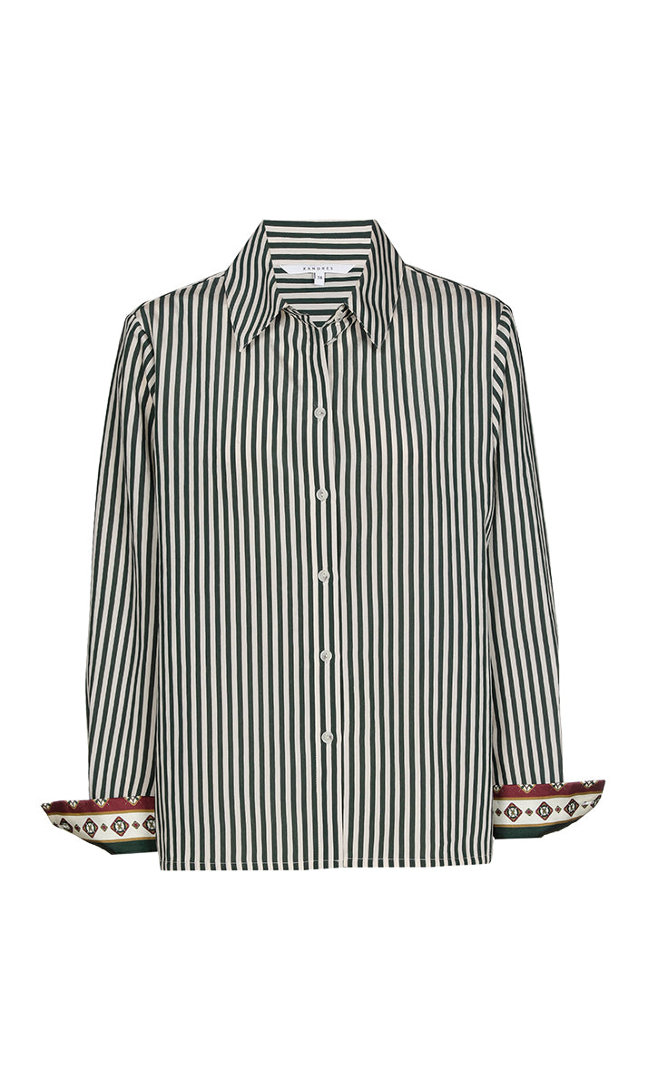 Blouses korte mouw groen Xandres