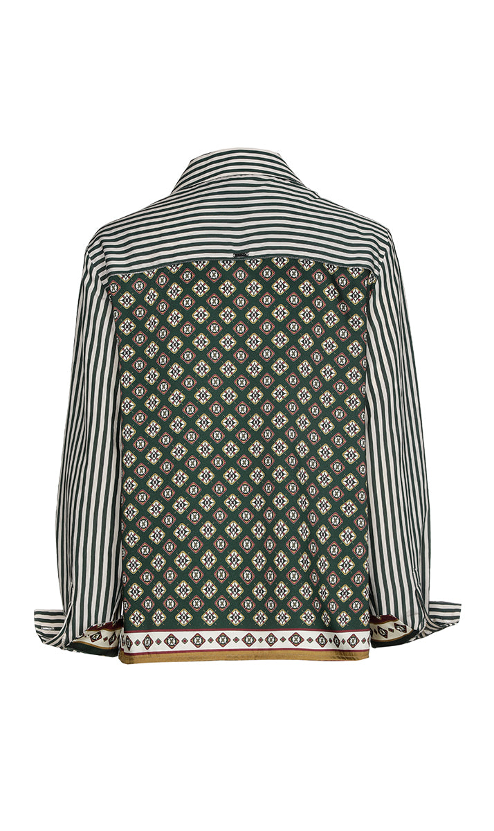 Blouses korte mouw groen Xandres