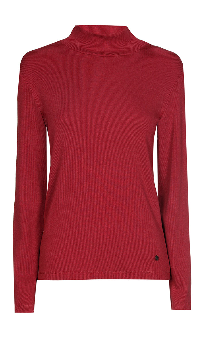 T-shirts lange mouw rood Xandres