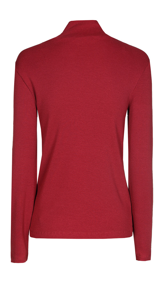 T-shirts lange mouw rood Xandres