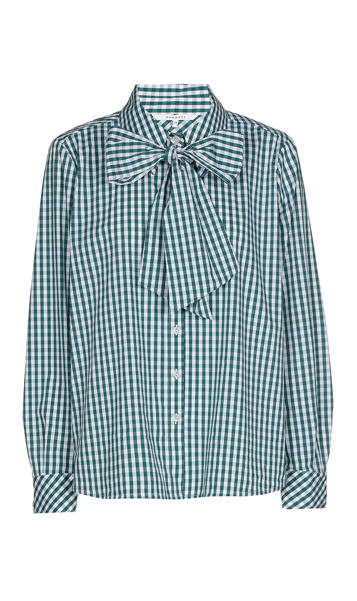 Blouses korte mouw groen Xandres