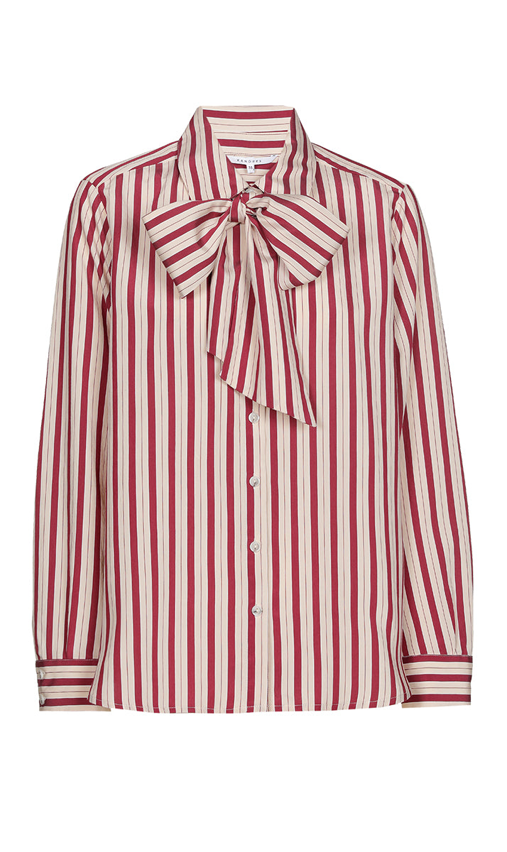 Blouses korte mouw rood Xandres