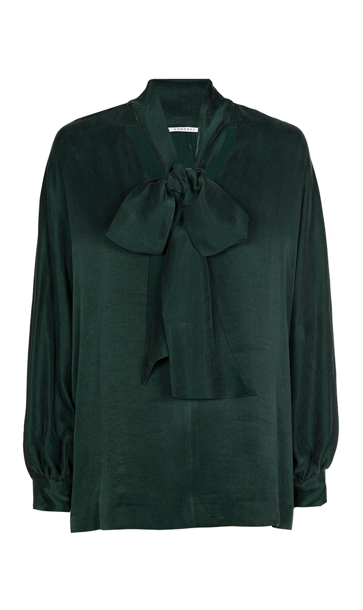 Blouses korte mouw groen Xandres