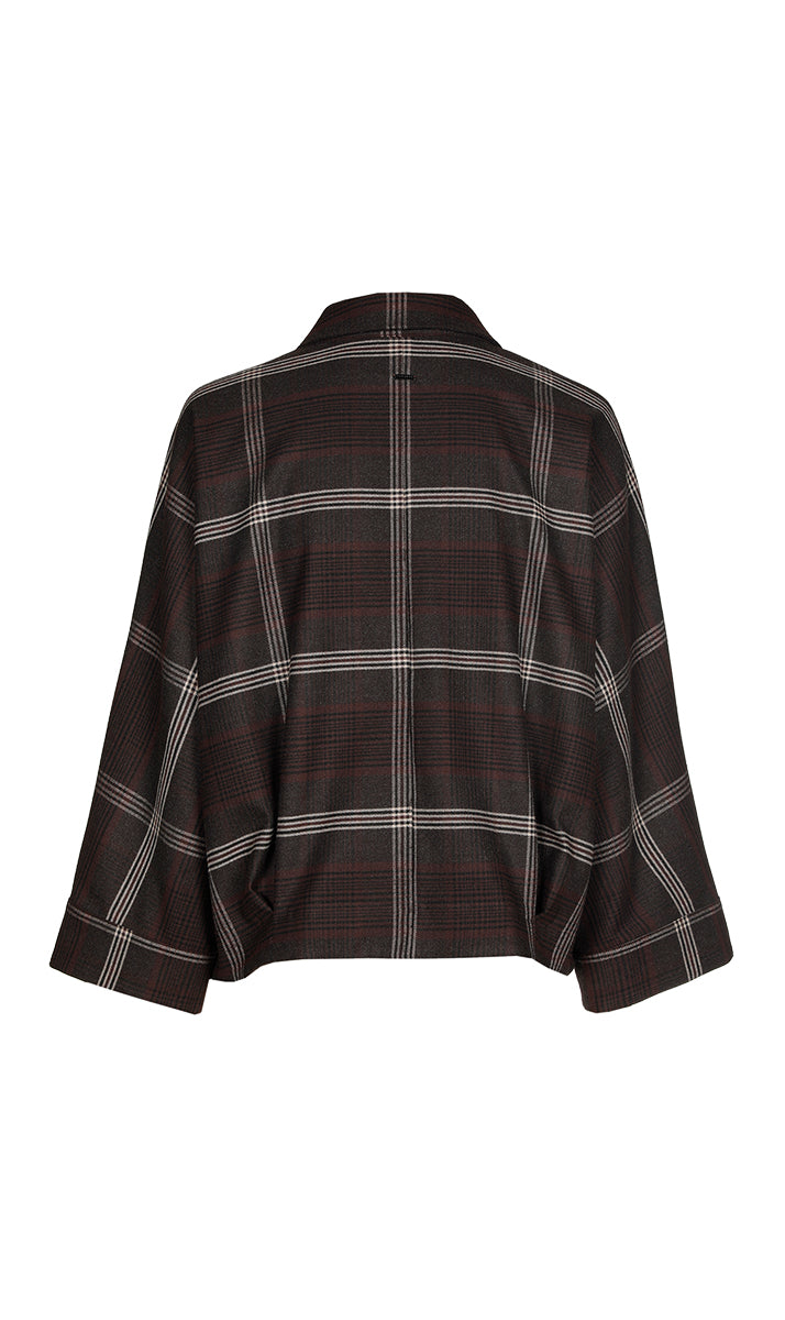 Blouses korte mouw bruin Xandres