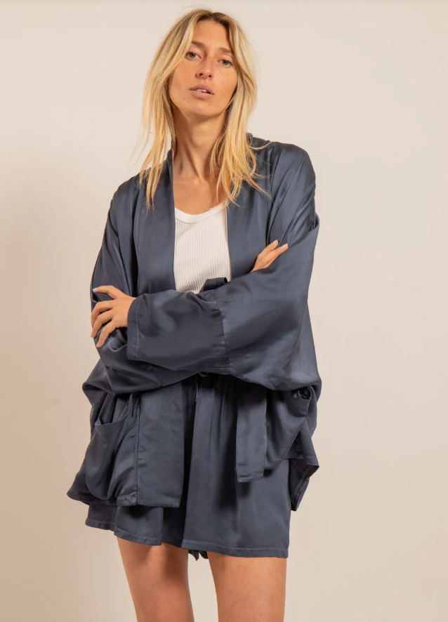 Blouses lange mouw navy aokyanos