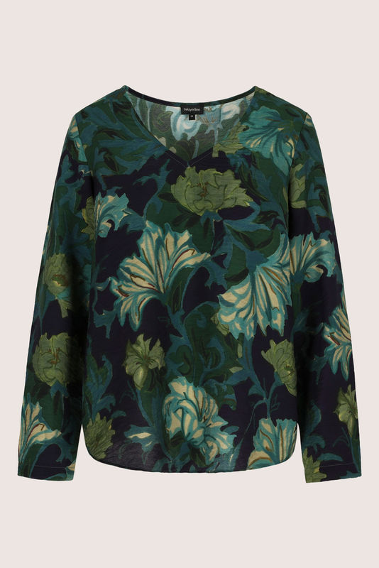 Blouses lange mouw blauw Mayerline