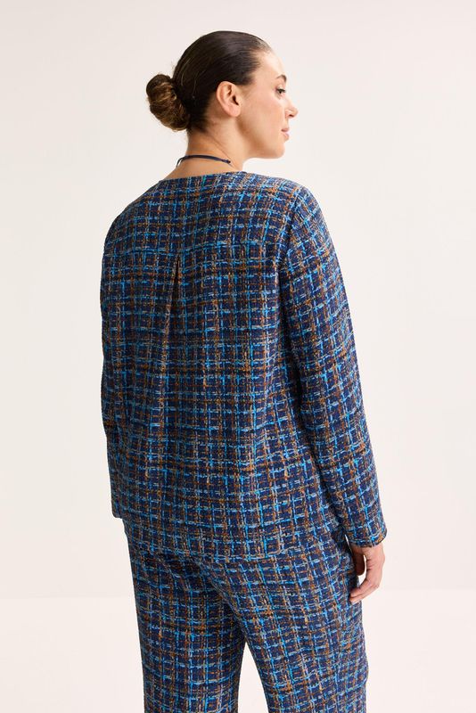 Blouses lange mouw blauw Mayerline