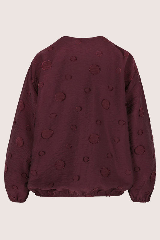 Blouses lange mouw bordeaux Mayerline
