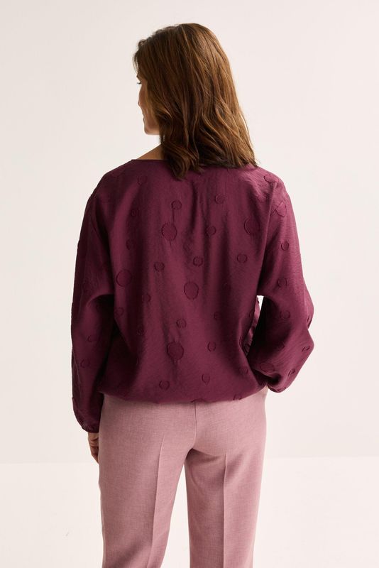 Blouses lange mouw bordeaux Mayerline
