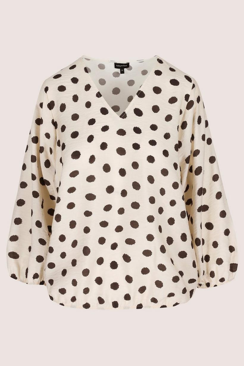Blouses lange mouw beige Mayerline