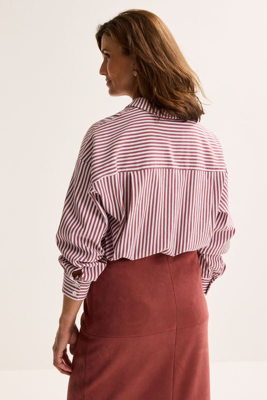 Blouses lange mouw bruin Mayerline