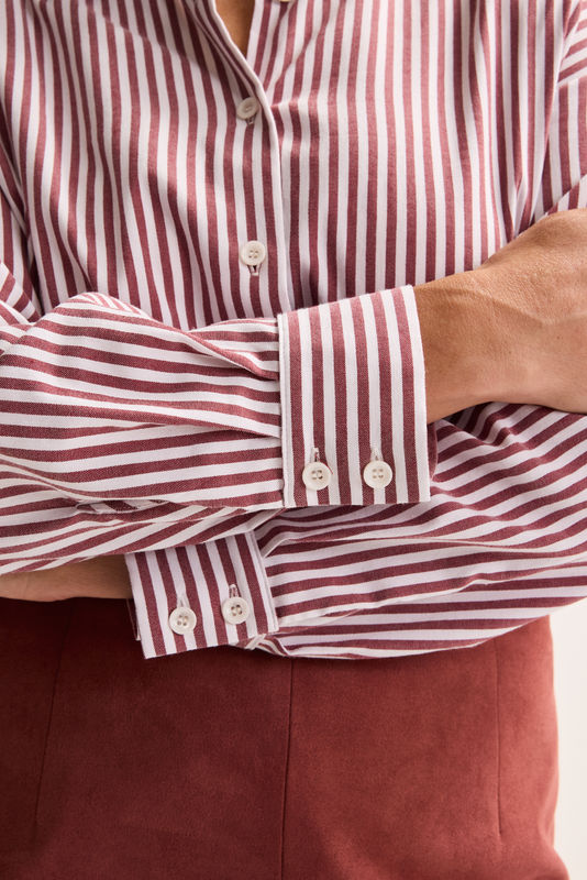 Blouses lange mouw bruin Mayerline