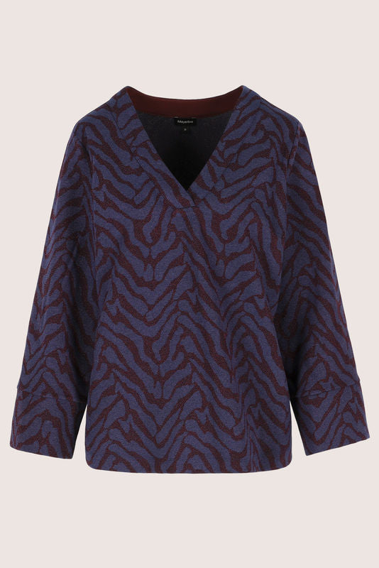 Blouses lange mouw blauw Mayerline
