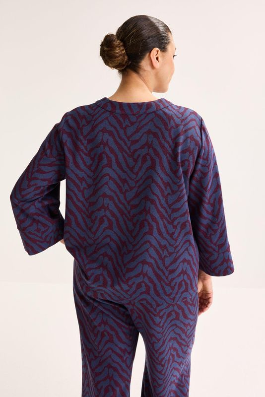 Blouses lange mouw blauw Mayerline