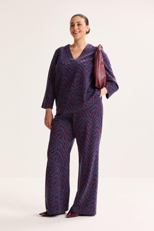 Blouses lange mouw blauw Mayerline