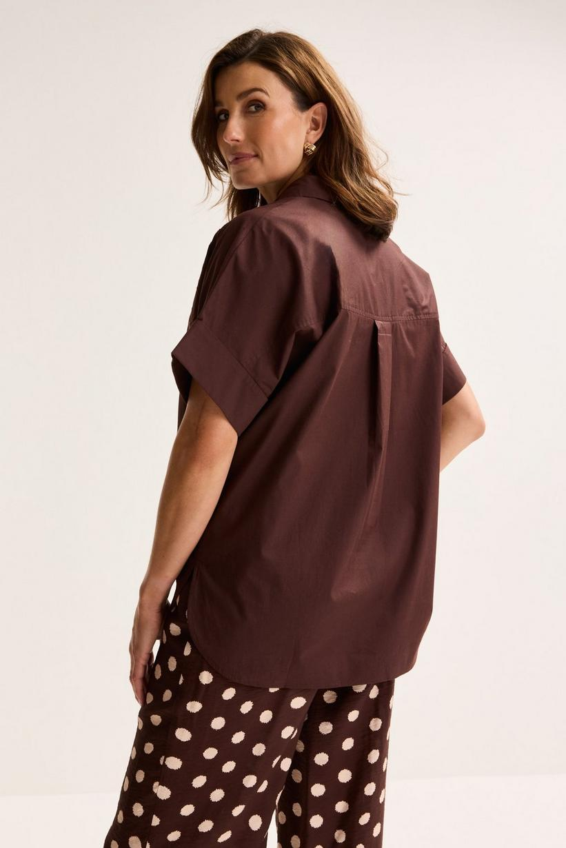 Blouses korte mouw bruin Mayerline