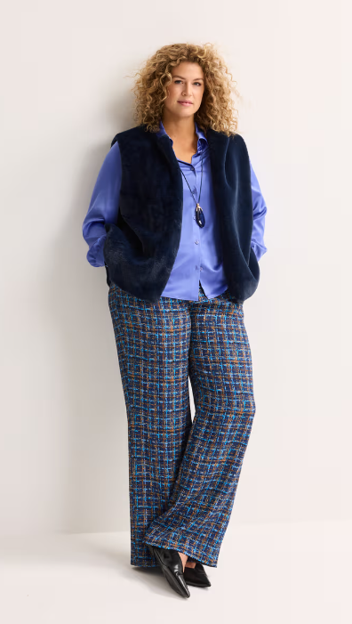 Blouses lange mouw blauw Mayerline