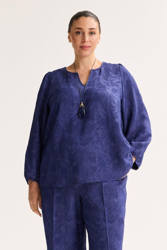 Blouses lange mouw blauw Mayerline
