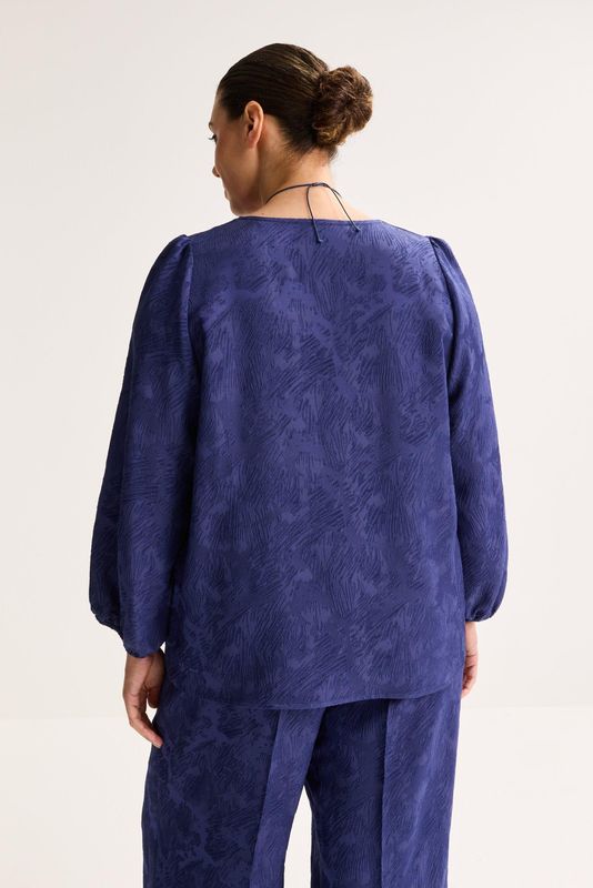 Blouses lange mouw blauw Mayerline