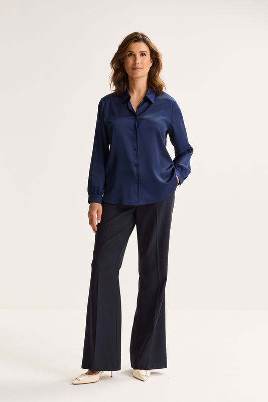 Blouses lange mouw blauw Mayerline