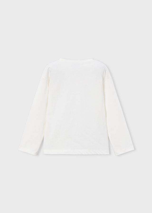 T-shirts lange mouw beige Mayoral