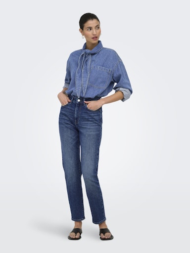 Blouses lange mouw blauw ONLY