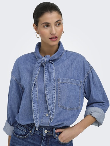 Blouses lange mouw blauw ONLY