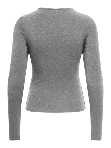 T-shirts lange mouw grijs ONLY