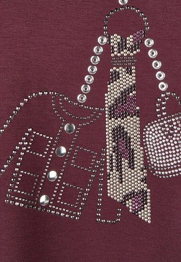 T-shirts korte mouw paars Doris Streich