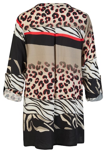 Blouses lange mouw rood Doris Streich