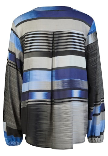Blouses lange mouw blauw Doris Streich