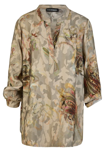 Blouses lange mouw beige Doris Streich