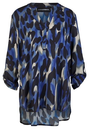 Blouses lange mouw blauw Doris Streich