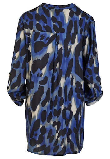 Blouses lange mouw blauw Doris Streich