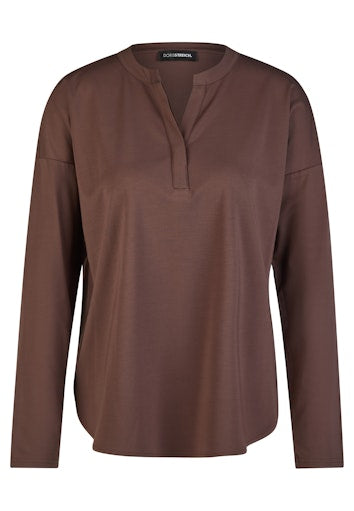 Blouses lange mouw bruin Doris Streich