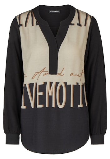 Blouses lange mouw beige Doris Streich